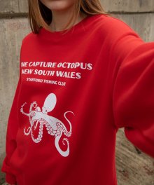 OCTOPUS SWEATSHIRT (RED)