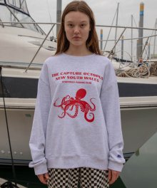 OCTOPUS SWEATSHIRT (MELANGE WHITE)