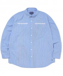 MI-Logo Striped Shirt Blue