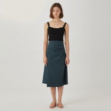 Draped Slit Skirt DEEP GREEN (JYSK1B903E3)