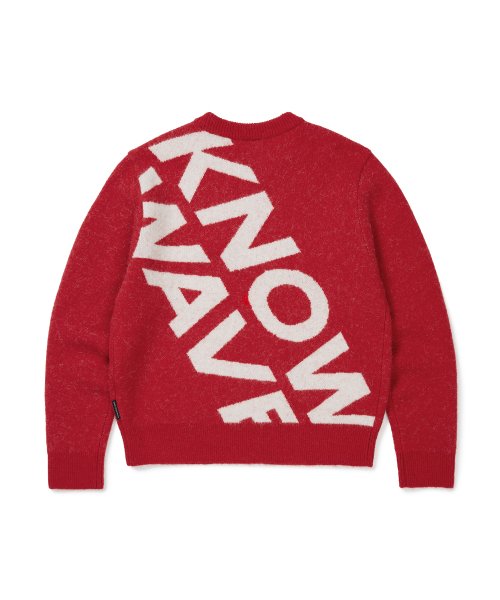 Жаккардовый свитер из мохера KNT008m (Red)