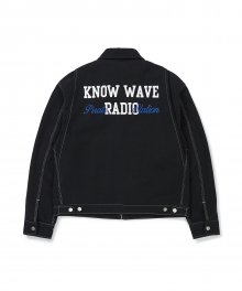 라디오 크루 자켓 KNW001m(BLACK)