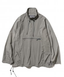 string anorak jacket grey