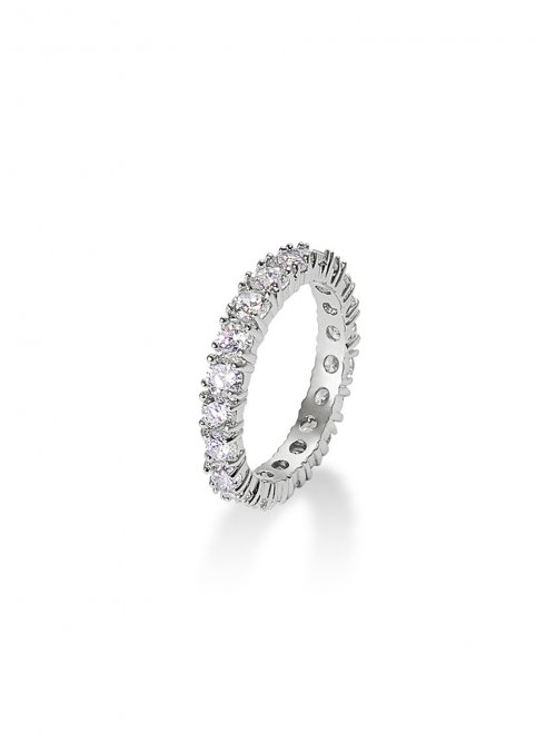 MACIER - 3MM Prong Setting Tennis Ring (Silver)