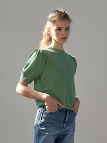 Linen shirring kint (green)