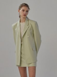 One button double jacket (mint)