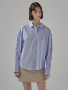 Stripe loose shirt (blue)