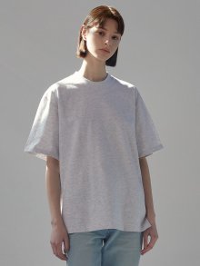 Melange cotton t-shirt (light melange)