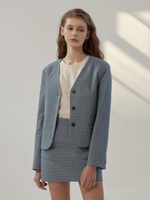 Seersucker crop jacket (sora)