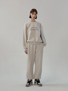 Logo sweatpants (oatmeal)