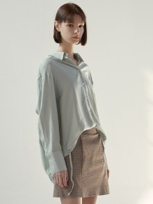 Shirring blouse (mint)