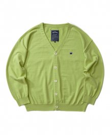 W LOGO CARDIGAN (GREEN)