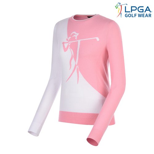 엘피지에이(LPGA) 레이디스윙 빅로고 니트_L211KT606P-화이트 - 219,000 | 무신사 스토어