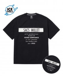 SACS MILLET ICE SHELL T-SHIRTS BLACK