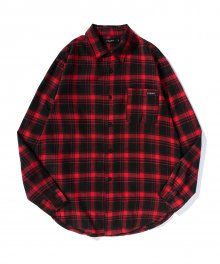 .[SEST X ALLIOWN] S/T CHECK SHIRT - RED