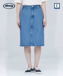 [Mmlg] MMLG DENIM SKIRT (LIGHT BLUE)