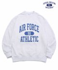 (VINTAGE) AIR FORCE ATHLETIC BY CREWNECK LIGHT GRAY