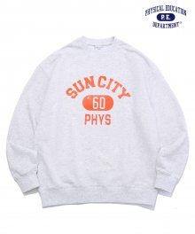 SUNCITY P.E.DEPT® CREWNECK LIGHT GRAY