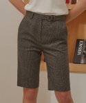 포지티브 바이브(POSITIVE VIBE) Bermuda high-rise shorts(Gray Glencheck)