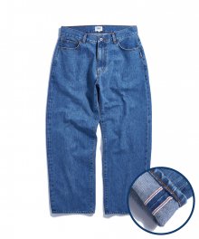 Cliff Relaxed Selvage Denim Pants Washed