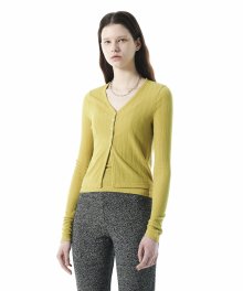 RIBBED KNITTED JERSEY SET UP KS [OLIVE GREEN]