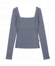 Soft Modal Square Top Dusty Blue