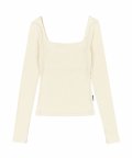 Soft Modal Square Top Ivory