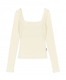 Soft Modal Square Top Ivory