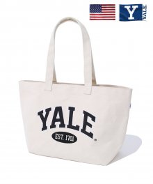 CANVAS 2 TONE ARCH LOGO TOTE IVORY