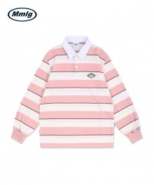 [Mmlg] SPORTS RUGBY SHIRT (PINK)