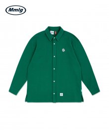 [Mmlg] C-RABBIT PIQUE SHIRT (GREEN)