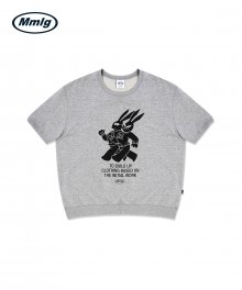 [Mmlg] SPORT RABBITS HALF SWEAT (GREY)