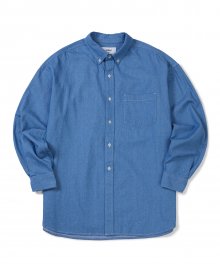 [SS21] Button-down Shirt Big Boy Fit Blue