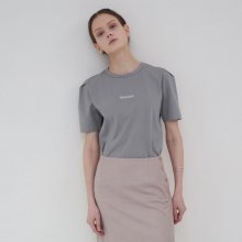 Volume Tuck T Shirts  - Gray