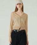 CHIFFON LAYERED CARDIGAN (beige)