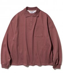 collar L/S tee g.red