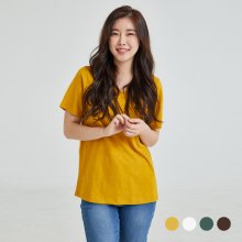 슬럽 솔리드 반팔티셔츠 (4colors) CVHWB2301M