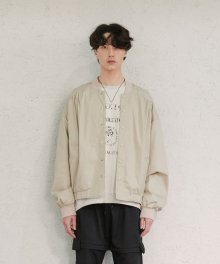 BOMBER WINDBREAKER JACKET (BEIGE)