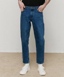 [BLUER THAN] DEEP BLUE TAPERD FIT BETTER DENIM PANTS TNPA1E786B2