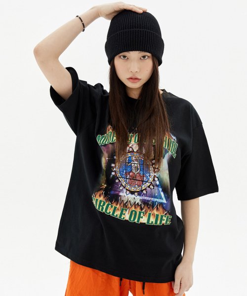 모데스티(MODESTY) Circle of Life T-Shirts Black - 사이즈 & 후기 | 무신사
