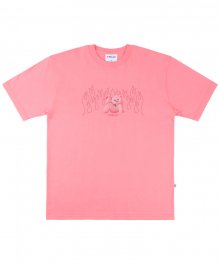 BLAZE 오버핏 반팔 티셔츠 AS825(pink)