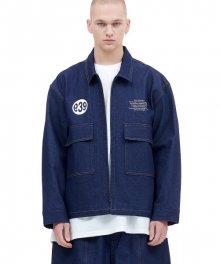 SINGLE ZIP JACKET (INDIGO)