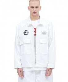 SINGLE ZIP JACKET (WHITE)