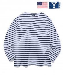 BOAT NECK FRENCH SAILOR LS WHITE
