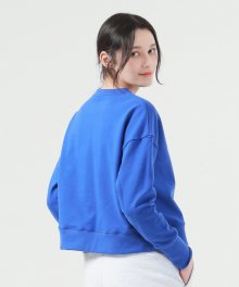 FRENCH TERRY CROP PULLOVER_BLUE