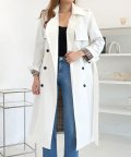 Sandy trench coat - white