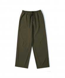 RIB JERSEY PANTS (OLIVE)