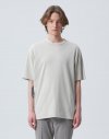 [수피마] 그레이시 베이지 에센셜 세미오버핏 반팔 티셔츠 IETS1E502I2
