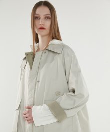 [ECO] OLMETEX PREMIUM OVERSIZED CASUAL OUTER LIGHT KHAKI (AEJU1E005K1)