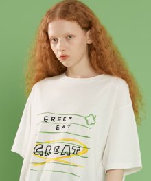 [GWON SHIN HONG X a.t.corner] ORGANIC OVERSIZE GREAT T-SHIRT WHITE (AETS1E004WT)